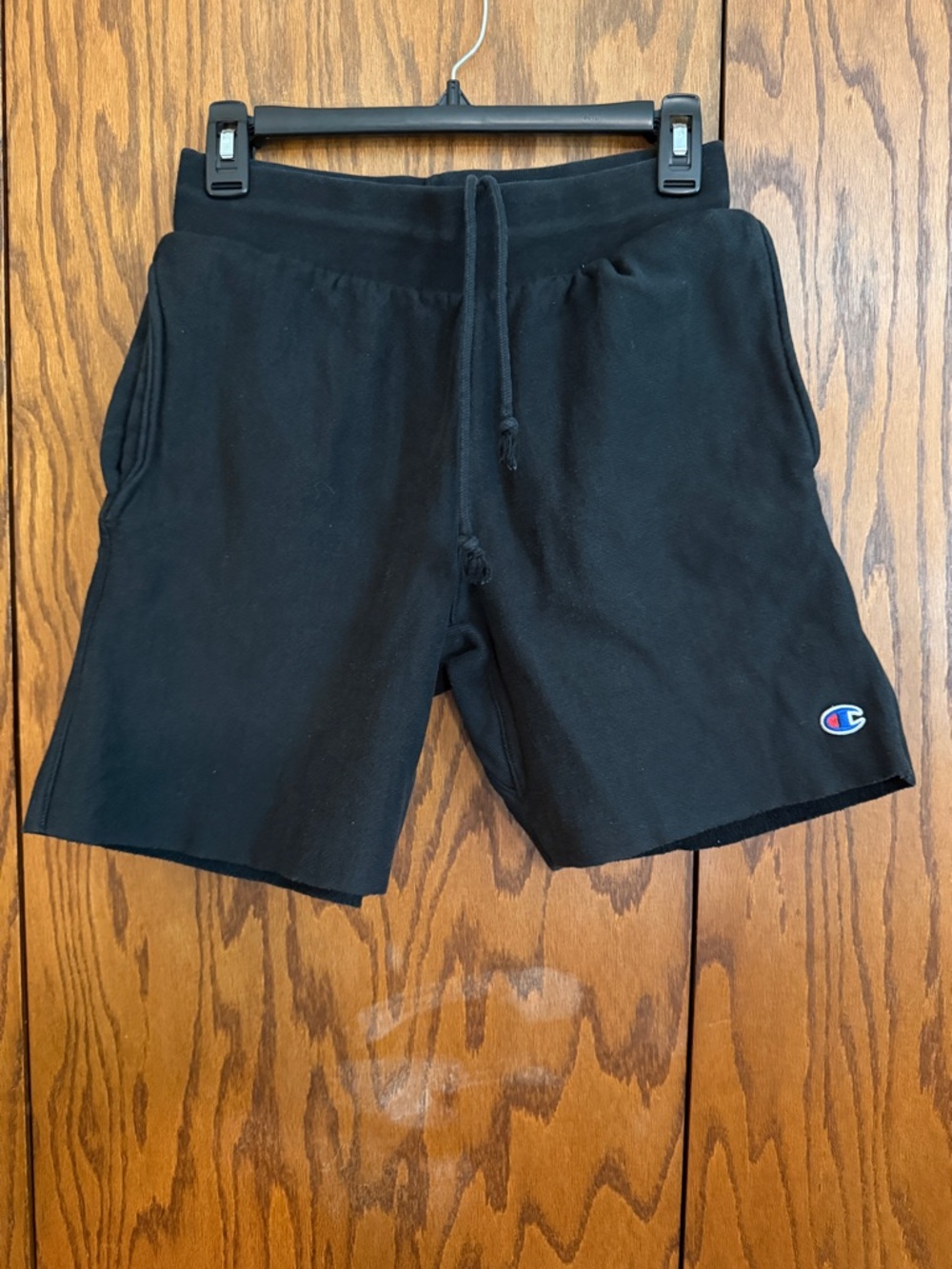 Champion Reverse Weave Sweat Shorts Men’s Small Black Athletic Logo Drawstring